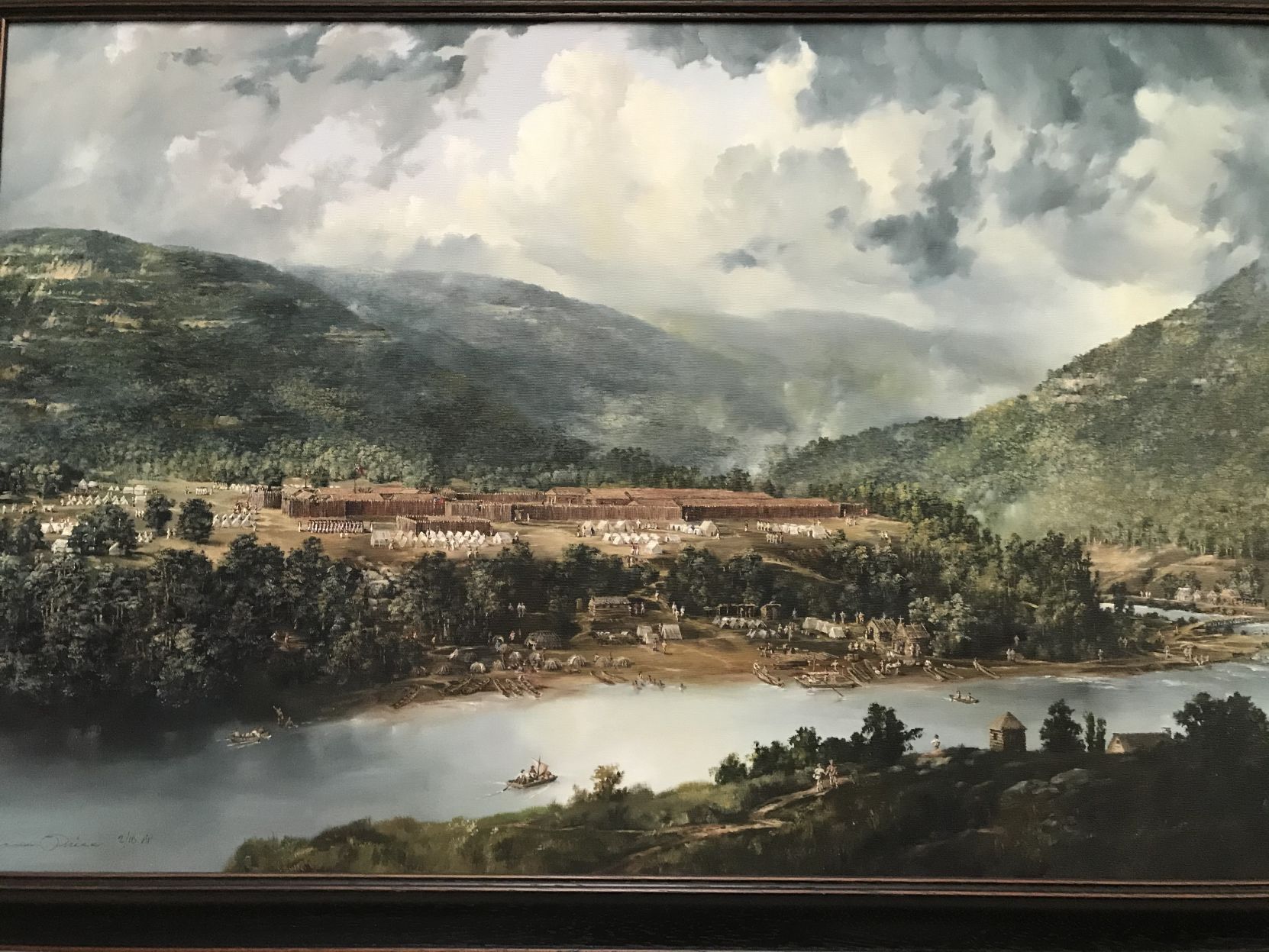Underground Railroad - painting of Fort Cumberland